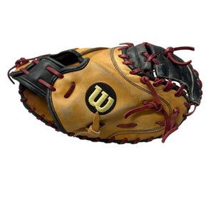 Used Wilson A2000 PUDGE BB/SB Catchers RH Throw Black And Tan 32 1/2" 11835-S000200668