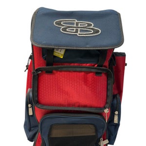 Used BoomBah BAT BACKPACK BB/SB Player Backpack Navy Blue And Red 11835-S000200794