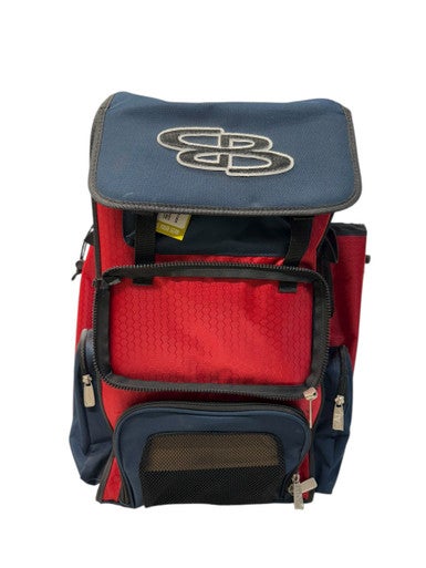 Used BoomBah BAT BACKPACK BB/SB Player Backpack Navy Blue And Red 11835-S000200794