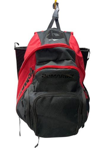 Used Demarini VOODOO BAT BACKPACK BB/SB Player Backpack Black And Red 11835-S000198997