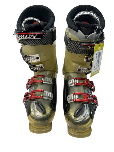 Used Salomon CS FALCONS Womens DH Ski Boot Clear 255 MP - M07.5 - W08.5 11835-S000200636