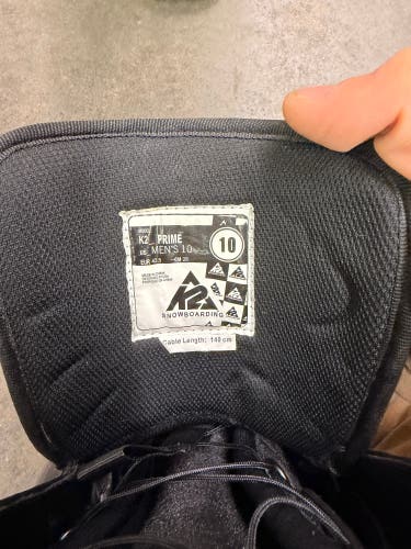 Men's Size M 10.0 (W 11.0) K2 Raider Snowboard Boots Medium Flex All Mountain (Used)