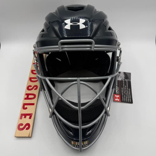 Under Armour Catchers Helmet Baseball UAHG2-AVS Navy Blue 7-7 1/2 New

New with Tags