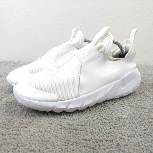 Nike Flex Runner 2 Youth Kids Size 5Y Running Shoes White Slip On Sneakers