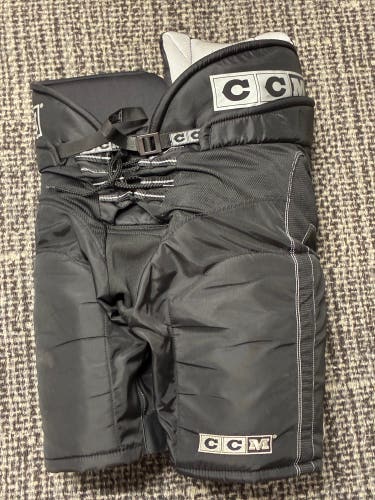 Black Senior Medium CCM Tacks 692 Hockey Pants (Used)
