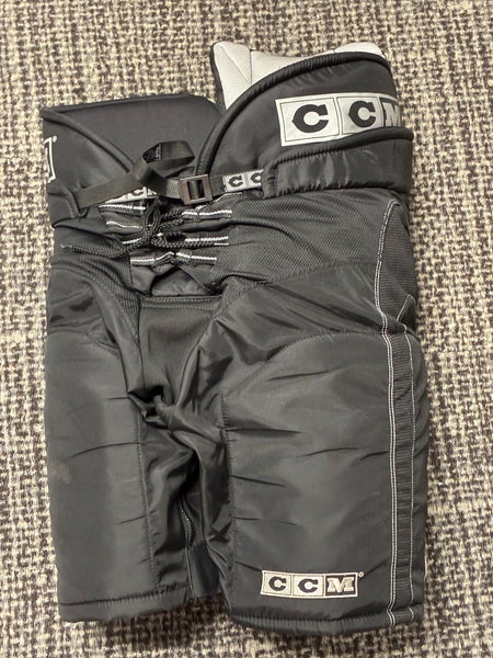 Black Senior Medium CCM Tacks 692 Hockey Pants (Used)