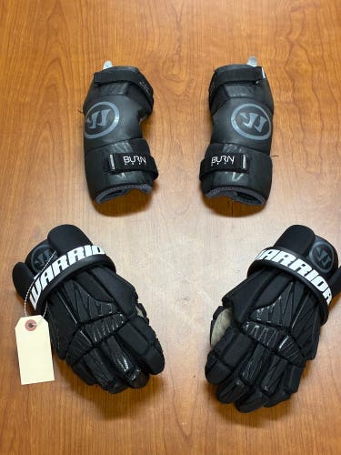 Warrior Burn Next Lacrosse Gloves and Elbows (Used)