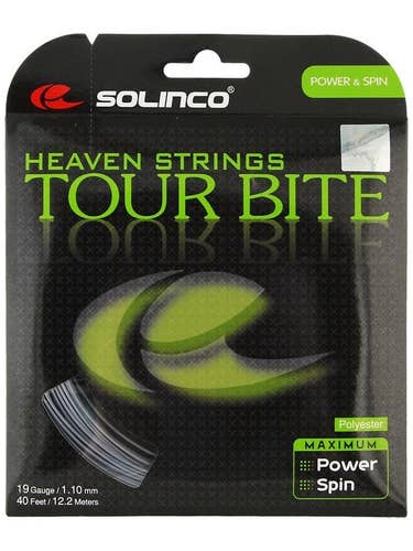 Solinco Tour Bite Tennis String - /16/16L/17/18/19/20 Gauge String Set,