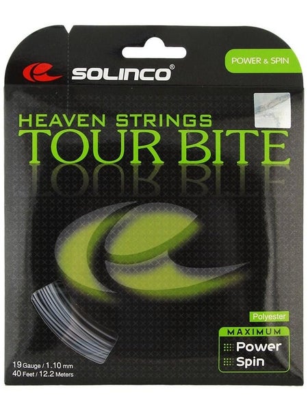 Solinco Tour Bite Tennis String - /16/16L/17/18/19/20 Gauge String Set,
