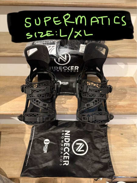Men's XL Nidecker SUPERMATIC Snowboard Bindings All Mountain (New)