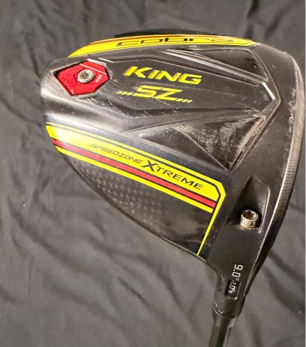 Men's 2019 Cobra King SpeedZone Xtreme Right Handed Driver Stiff Flex 9 Loft (Used)