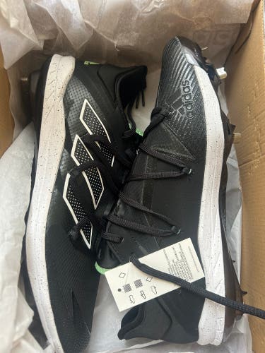 Black Men's Size M 12.0 (W 13.0) Adult Adidas Adizero Afterburner 7 Metal (New)