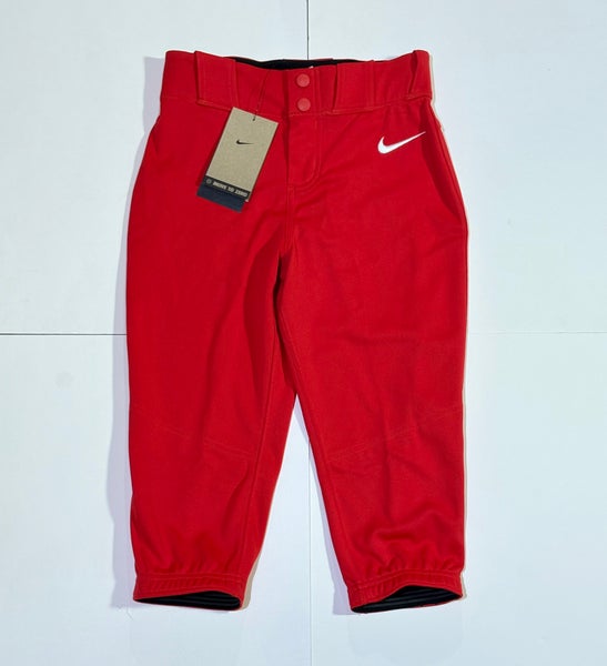 New Nike Vapor Select 2 Kids Baseball Softball High Pants HF7744-657 Red Size Small