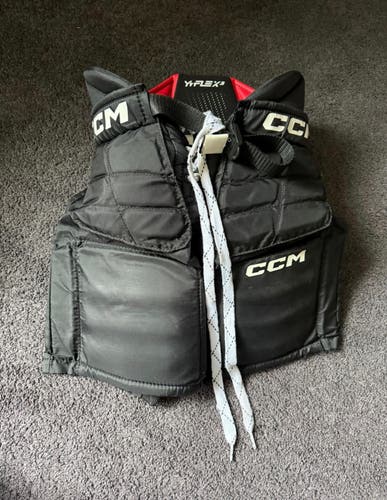Black Youth Large CCM YTFlex 3 Hockey Goalie Pants (Used)