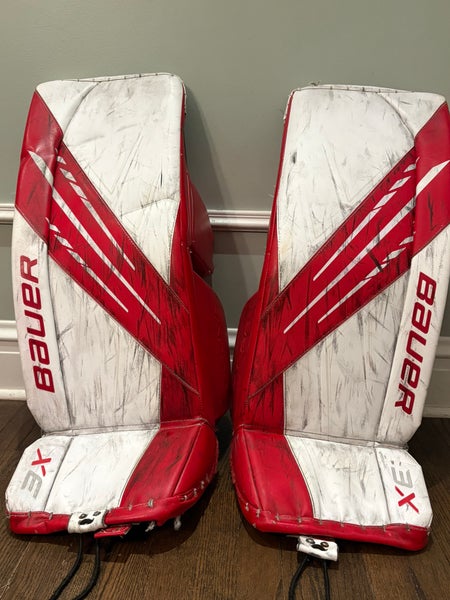 Senior Small Bauer Vapor 3X Goalie Leg Pads (Used)