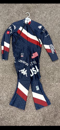 World Cup Downhill US Ski Team Suit XL Front Zip