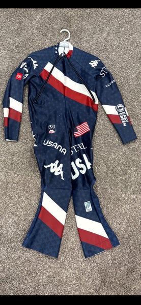 World Cup Downhill US Ski Team Suit XL Front Zip