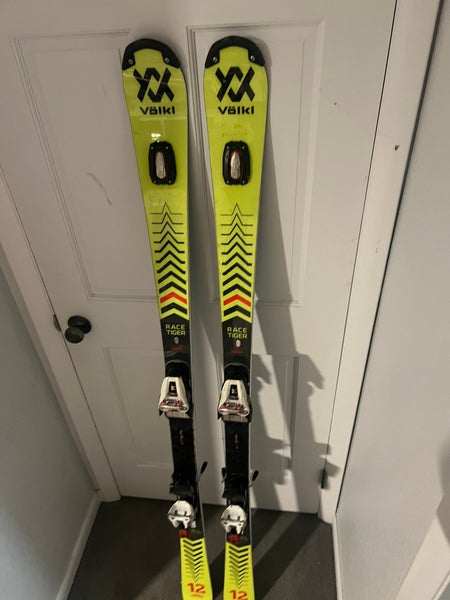 Volkl Racetiger SL 165 cm Racing Skis With Xcell 18 Bindings (Used)