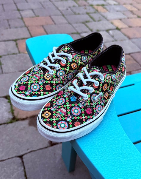 Vans Rare Dia De Muertos Glow In The Dark Shoes - Women's Size 7.5, Men's Size 6