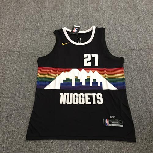 Denver Nuggets Jamal Murray Black City  Basketball Jersey #27 Size 50