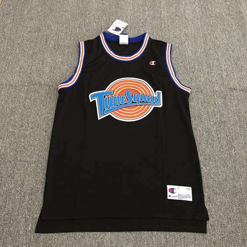 Vtg 90s Champion Space Jam Taz Jersey Looney Tunes Squad Movie Cartoon Size Small