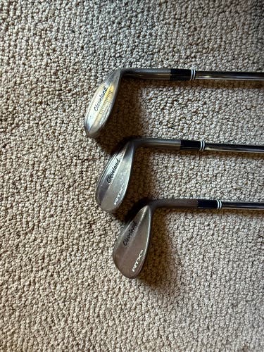 Men's Cleveland Rtx-4 Right Handed Wedge Stiff Flex Steel Shaft Set (Used)