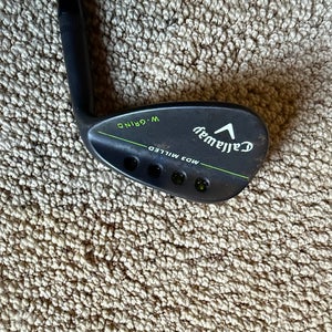 Men's Callaway Callaway MD3 Milled Black W-Grind Right Handed Wedge Wedge Flex 56 Degree Steel Shaft