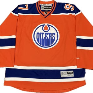 Edmonton Oilers Connor McDavid "Orange Crush" Reebok NHL Hockey Jersey Size 2XL