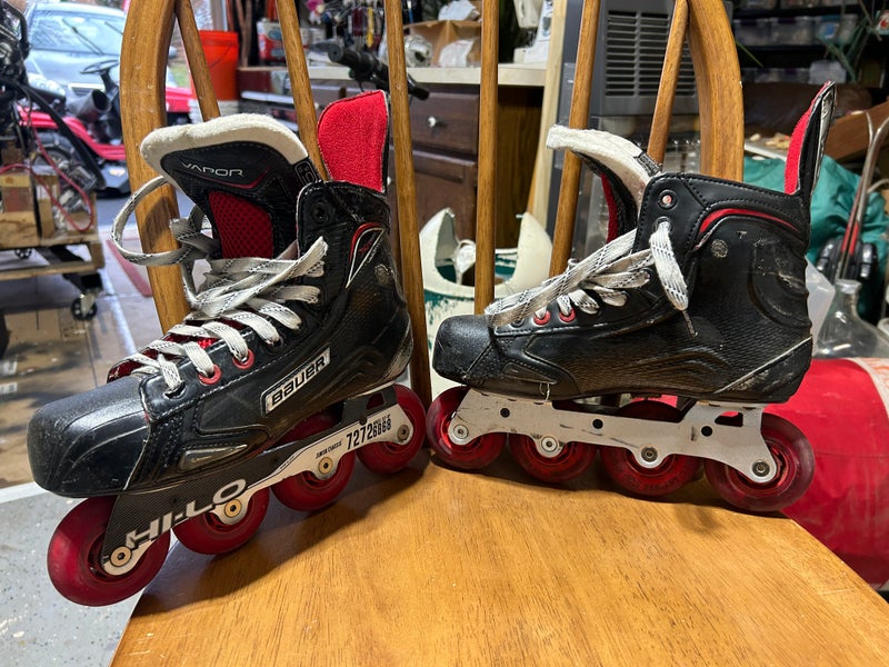 Junior Bauer Vapor XR600 Inline Skates Regular Width Size 6.5 (Used)