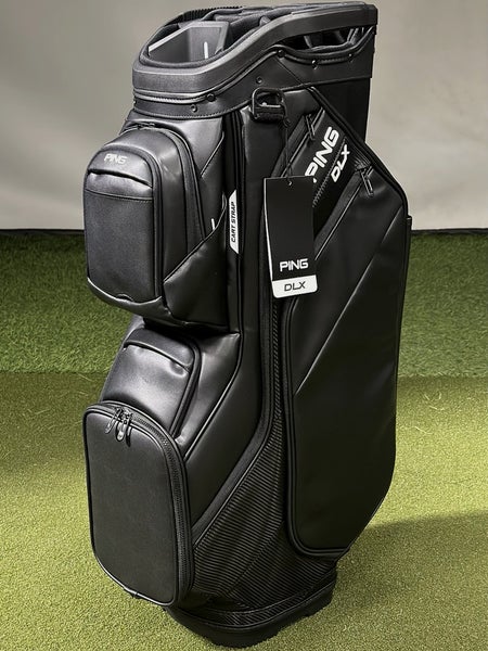 PING 2025 DLX Premium 15-Way Cart Golf Bag Color: Black NEW!