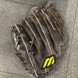 Used Mizuno MZ 123 PROFESSIONAL MODEL BB/SB Glove RH Throw Chocolate 12" 11614-S000225022