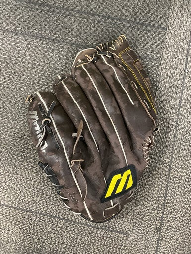 Used Mizuno MZ 123 PROFESSIONAL MODEL BB/SB Glove RH Throw Chocolate 12" 11614-S000225022