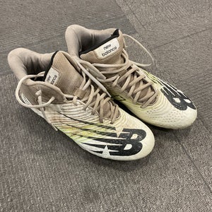 Used New Balance LAX Cleats Mens White Senior 11.5 11614-S000225019