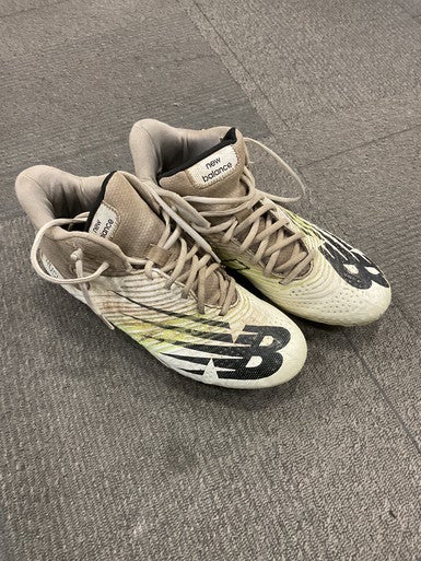 Used New Balance LAX Cleats Mens White Senior 11.5 11614-S000225019