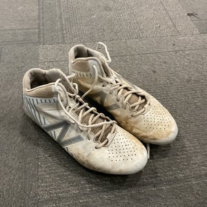 Used New Balance LAX Cleats Mens White Senior 10.5 11614-S000225016