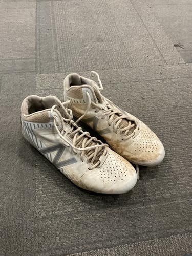Used New Balance LAX Cleats Mens White Senior 10.5 11614-S000225016