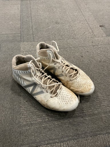 Used New Balance LAX Cleats Mens White Senior 10.5 11614-S000225016