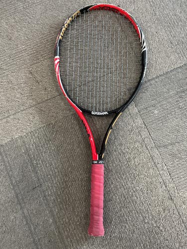 Used Wilson 3LX Adult Tennis Racquet Black 4" 11614-S000224957