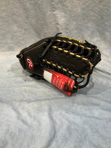 Black Rawlings R9 RH Outfield Baseball Glove 12.75" (New)