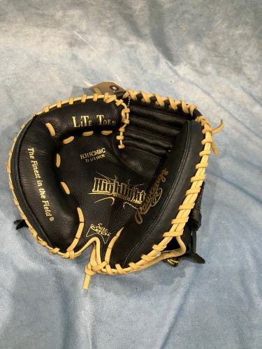 Black Rawlings Highlight Series LH Catcher's Baseball Glove 31.5" (Used)