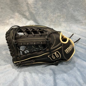 Black Wilson A700 LH Outfield Baseball Glove 12" (New)