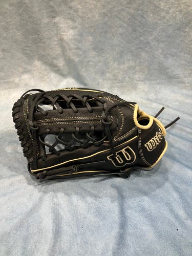 Black Wilson A700 LH Outfield Baseball Glove 12" (New)