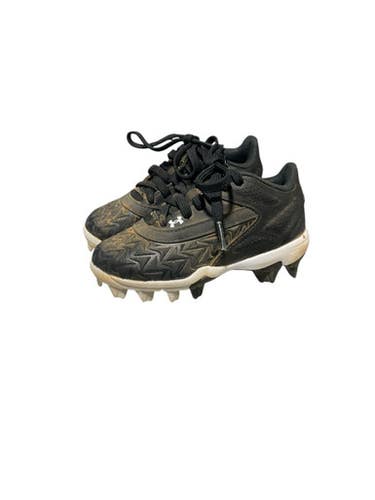 Used Under Armour BB CLEAT BB/SB Cleats Black Youth 08.0 11834-S000042731