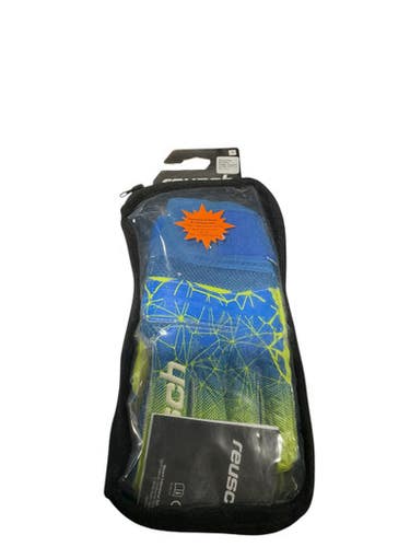 Used Reusch GOALIE GLOVES Soccer Goalie Gloves Royal Blue 9 11834-S000042721