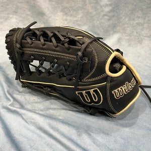 Black Wilson A700 LH Outfield Baseball Glove 12" (New)