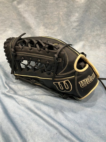 Black Wilson A700 LH Outfield Baseball Glove 12" (New)