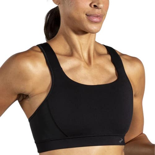 Brooks Convertible 2.0 350089-001 Sports Bra Women's 36DD Black Racerback TLW441