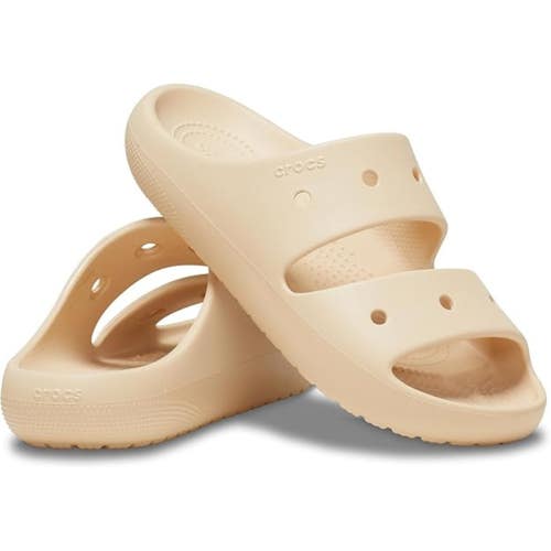 Crocs Classic II 209403-2DS Sandals Unisex 7M-9W Shitake Dual Strap Slide TLW417