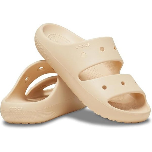 Crocs Classic II 209403-2DS Sandals Unisex 7M-9W Shitake Dual Strap Slide TLW417