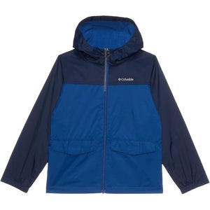 Columbia Rain-Zilla II Jacket Kids XL Navy Fleece Lined Full Zip Hooded TLW440